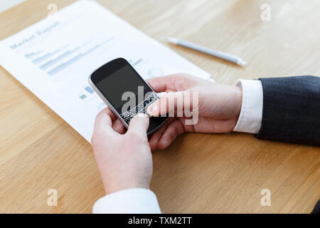 Comment financial reports Stock Photo