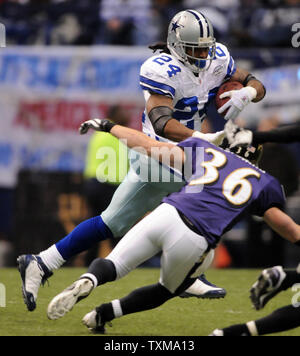 Dallas Cowboys Tashard Choice rushes against the Baltimore Ravens December  20, 2008 at Texas Stadium in Irving, Texas. This was the Cowboys' final  regular season game at Texas Stadium. Since the stadium