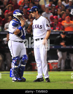 during game 3 of the 2010 World Series between the San Francisco Giants and  the Texas Rangers on Saturday, Oct. 30, 2010 in Arlington, Tx. (Michael  Macor/San Francisco Chronicle via AP Stock Photo - Alamy