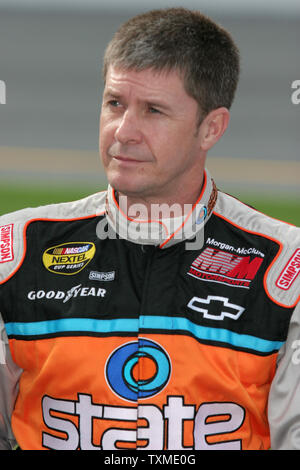 Ward Burton waits on pit road for his turn to qualify for the Daytona