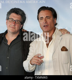 Director Raymond de Felitta (L) and actor Andy Garcia arrive at a photocall for the film 'City Island' during the 35th American Film Festival of Deauville in Deauville, France on September 11, 2009.    UPI/David Silpa Stock Photo