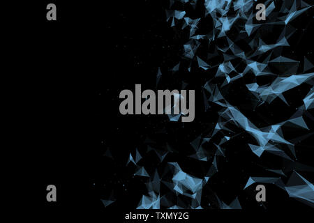 3d abstract low polygon background Stock Photo