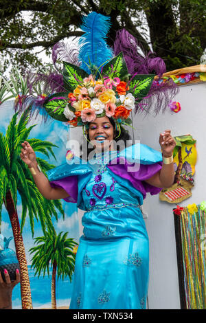 New Orleans, Louisiana - The Original Big Seven/Mother's Day Second Line Parade. Stock Photo