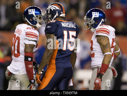 Denver Broncos wide receiver Michael Bandy (46) makes a catch as ...