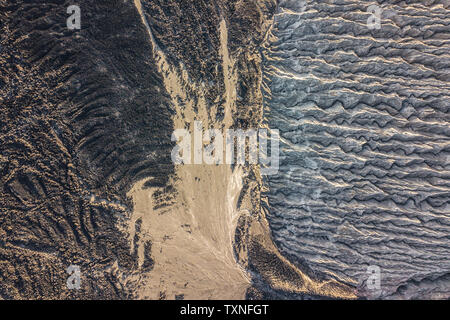 Volcanic crater and texture of San Benedicto Island, Punta Baja, Baja California, Mexico Stock Photo