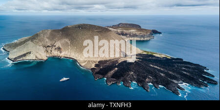 Volcanic crater and texture of San Benedicto Island, Punta Baja, Baja California, Mexico Stock Photo