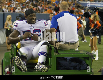 August 6, 2010: Buffalo Bills rookie linebacker ARTHUR MOATS (#45) in  action during a training camp session at Saint John Fisher College in  Pittsford, New York. (Credit Image: © Mark Konezny/Southcreek  Global/ZUMApress.com