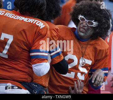 Fans dress up for Halloween at the Detroit Lions-Denver Broncos