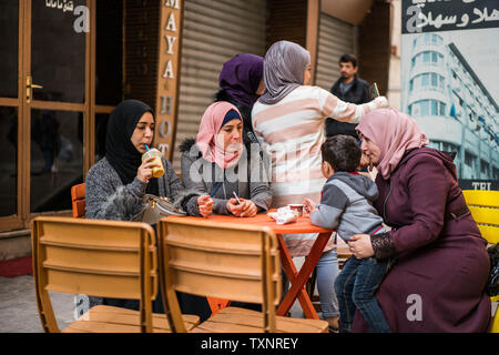 Local people,in the street of the Amman, Jordan. Stock Photo