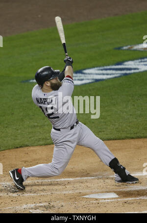 Boston Red Sox's Mike Napoli celebrates with teammates after Game 6 of ...