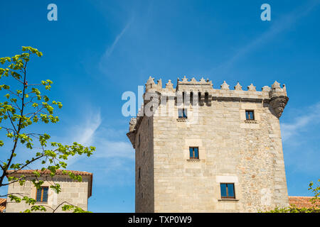 Torreon de los Guzmanes, Avila, Spain, s.XVI, 13th Century with blue sky Stock Photo