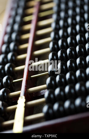 Abacus on the table, close-up Stock Photo