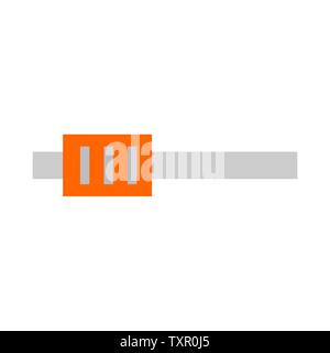 Sound mixer console line icon for web, mobile and infographics. Vector isolated icon. Flat illuatration. Stock Vector