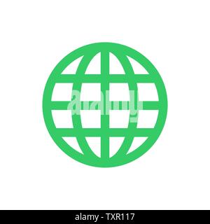 Internet icon. Go to web sign. Internet symbol. Flat vector for web design and mobile app Stock Vector