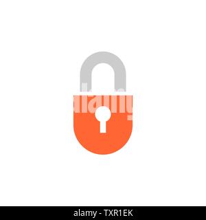 Lock icon. Closed lock vector illustration for web design and mobile app Stock Vector
