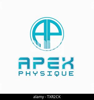 Letter AP logo design template Stock Vector