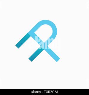 Letter AP logo design template Stock Vector