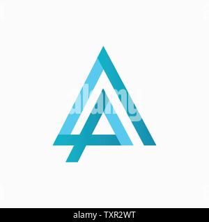 Letter AP logo design template Stock Vector