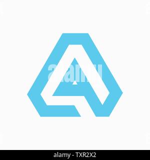 Letter AP logo design template Stock Vector