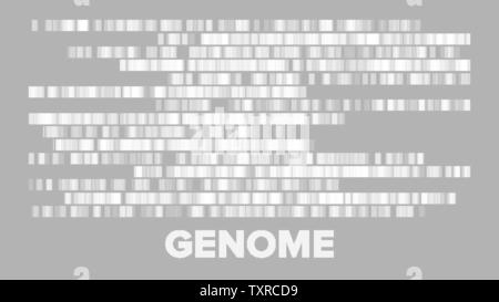 Horizontal Big Genomic Data Visualization Vector Stock Vector