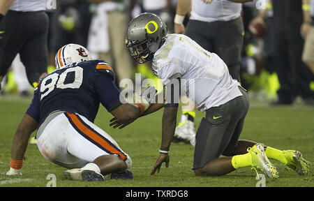 Dec 18, 2011; Oakland, CA, USA; Detroit Lions defensive tackle Nick Fairley  (98) warms up before the game against the Oakland Raiders at O.co Coliseum.  Detroit defeated Oakland 28-27 Stock Photo - Alamy