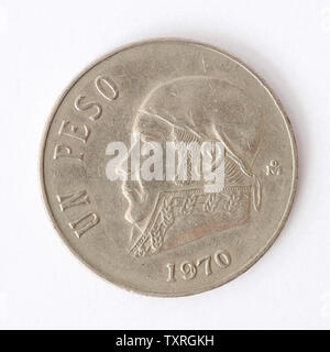 Mexico 1 Peso Coin - 1970 Stock Photo