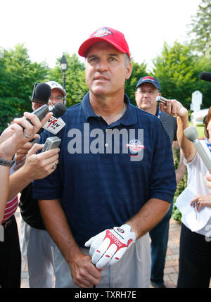 Baseball Hall of Fame member Ryne Sandberg is decked out ready to play ...