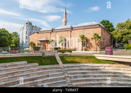 Dzhumaya Mosque is located in Plovdiv city center bulgaria Stock Photo