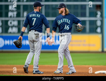 Seattle Mariners' Ben Gamel in action during a baseball game against ...