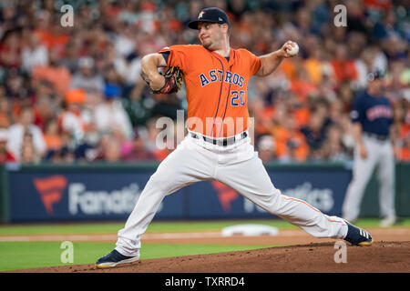 Houston Astros' Wade Miley pitches in the fourth inning against the ...