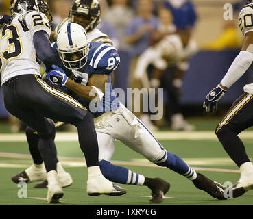 San Diego Chargers Quentin Jammer is called for pass interference on New  York Jets Santonio Holmes in the fourth quarter in week 7 of the NFL season  at MetLife Stadium in East Rutherford, New Jersey on October 23, 2011. The  Jets defeated the