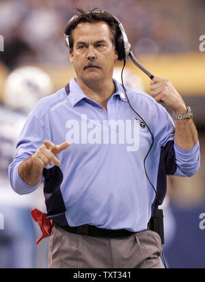 Tennessee Titans Head Coach Jeff Fisher During An Nfl Football Game 