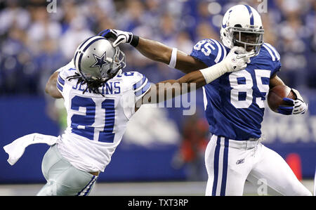 Dallas Cowboys cornerback Mike Jenkins warms up prior to the NFL - NFC  Playoffs football game between the Philadelphia Eagles and Dallas Cowboys  at Cowboys Stadium in Arlington, Texas. Cowboys defeats the