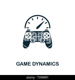 Game Dynamics vector icon symbol. Creative sign from gamification icons collection. Filled flat Game Dynamics icon for computer and mobile Stock Vector