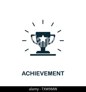 Achievement vector icon symbol. Creative sign from gamification icons collection. Filled flat Achievement icon for computer and mobile Stock Vector