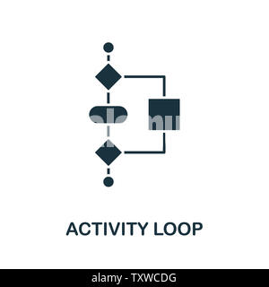 Activity Loop icon symbol. Creative sign from gamification icons collection. Filled flat Activity Loop icon for computer and mobile Stock Photo