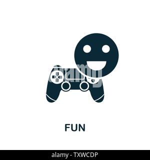 Fun vector icon symbol. Creative sign from gamification icons collection. Filled flat Fun icon for computer and mobile Stock Vector