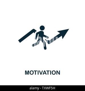 Motivation vector icon symbol. Creative sign from gamification icons collection. Filled flat Motivation icon for computer and mobile Stock Vector
