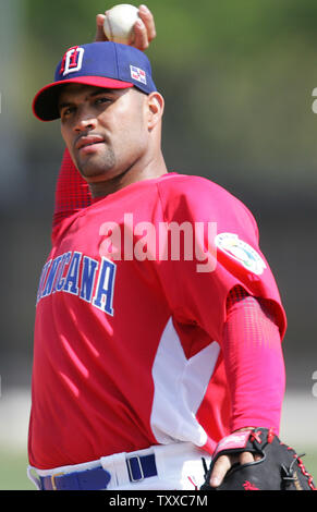 Albert Pujols Dominican Republic National Team Throwback Baseball Jersey