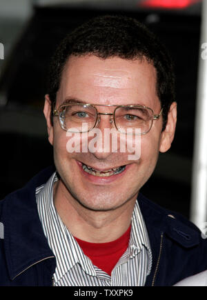 Actor  and cast member Eddie Deezen poses at the November 7, 2004 Los Angeles  premiere of the new animated film 'Polar Express'.The film, starring Tom Hanks, is  based on the children's book of the same name and directed by Robert Zemeckis, opens in the United States November 10. (UPI Photo/Francis Specker) Stock Photo