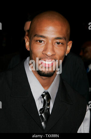 Actor Antwon Tanner arrives at the January 13, 2005 Los Angeles premiere of the film, ' Coach Carter', at Grauman's Chinese Theatre. The film is based on a true story of Coach Ken Carter, who benched his entire undefeated basketball team for poor academic performance. (UPI Photo/Francis Specker) Stock Photo