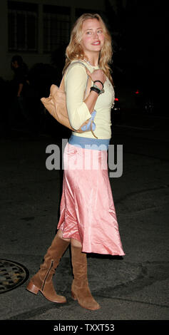 Actress Estella Warren arrives at the January 24, 2005 Los Angeles premiere of the film, ' Hide And Seek', at the Zanuck Theater. The film opens in the US on January 28. (UPI Photo/Francis Specker) Stock Photo