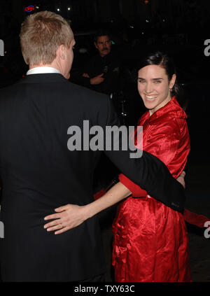 Actress Jennifer Connelly and her husband Paul Bettany arriving at the  Creation premiere at the Roy Thomson Hall during the Stock Photo - Alamy