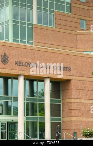 KELOWNA, BRITISH COLUMBIA, CANADA - JUNE 2018: exterior view of the law courts in Kelowna, BC. Stock Photo