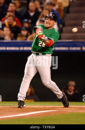 karim Garcia and Luis Alfonso Garcia of mexico during Mexico vs. Arizona  Diamondbacks game preparation, 2013 World Baseball Classic, Salt River Fiel  Stock Photo - Alamy