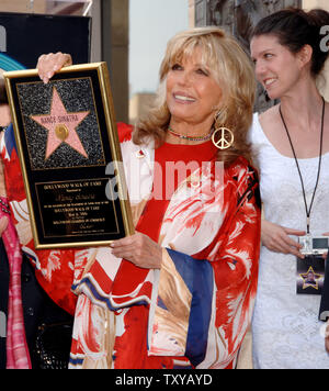 May 11, 2006; Los Angeles, CA, USA; Singer NANCY SINATRA and family TINA  SINATRA (L) mother NANCY And daughter A.J. LAMBERT at the 2,312th Hollywood  Walk of Fame Star for NANCY SINATRA