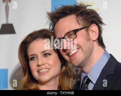 Jenna Fischer and husband James Gunn 'Blades of Glory' premiere held at