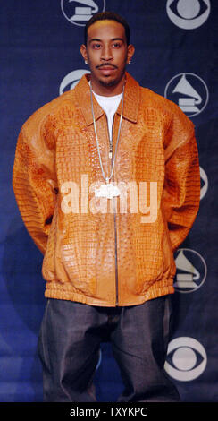 Chris 'Ludacris' Bridges, is introduced before  receiving a nomination during the 49th Annual Grammy Awards nominations news conference in Los Angeles on December 7, 2006. The Grammys will take place in Los Angeles on Feb. 11, 2007. (UPI Photo/Jim Ruymen) Stock Photo