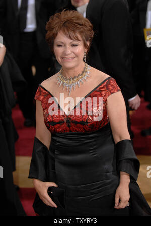 Mexican actress Adriana Barraza arrives for the 79th annual Academy Awards at the Kodak Theatre in Hollywood, California on February 25, 2007.  (UPI Photo/Phil McCarten) Stock Photo