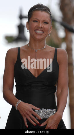 Actress Vanessa Williams attends a ceremony where she receives a star on the 'Hollywood Walk of Fame' in Los Angeles on March 19, 2007. (UPI Photo/ Phil McCarten) Stock Photo